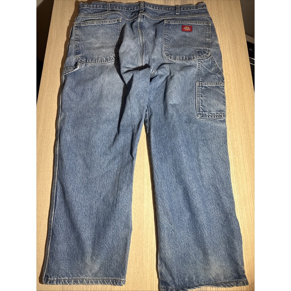 Dickies Carpenter Jeans Mens 41x27 Blue Denim Relaxed Workwear Pants Grunge